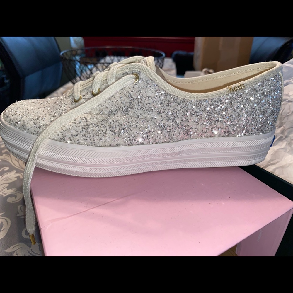 Women's Keds Kate Spade New York Triple Glitter shoes - new!